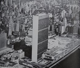 The headquarters of the United Nations Organisation in Manhattan, New York.