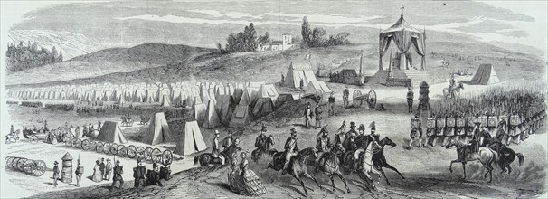 Sathonay military camp, near Lyon, france 1860