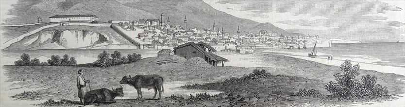 Varna , the largest city on the Bulgarian Black Sea Coast 1860