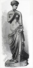Illustration of a marble statue titled 'Spring'