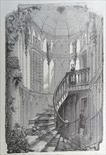Illustration titled 'L'escalier'