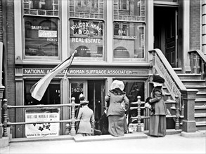 Headquarters, National Woman Suffrage Organisation, Washington DC, 1913.