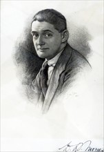 Pencil sketch of William Morrison, 1st Viscount Dunrossil