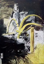 Painting of the aftermath of a bomb in London by Graham Sutherland
