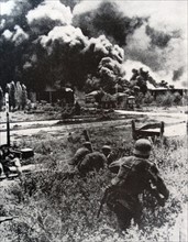 The Germans arrive at Maikop to find its oil ablaze.