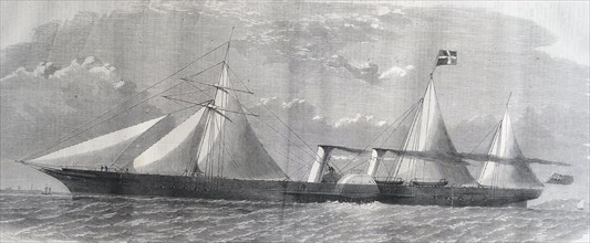 The new clipper steam-ship 'Ly-EE-Moon', built for the opium trade.