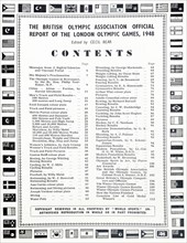 Official report of the London Olympic Games, 1948.