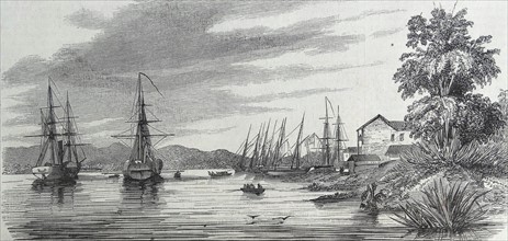 The port of Asunción Paraguay, after drawings after Mr. Louvel.
