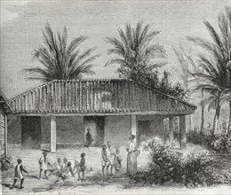 African slave children at a Children's house in the French Caribbean 1850