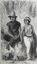 Robas Indians, Paraguay, south america 1860