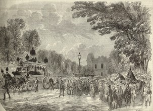 The funeral convoy of Mr Francois Arago (1786-1853)