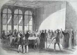 The Divan or imperial council, in Constantinople. September 26, 1853
