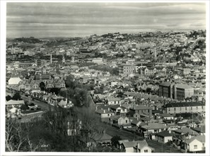 view of Dunedin, New Zealand 1950