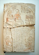 Stele from Deir el medina, Luxor; New Kingdom 1300-1200 BC Egyptian