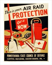 American world war two propaganda poster by Zebedee Johnson, fo