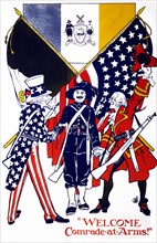 american propaganda poster, from World War One