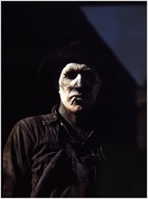 Worker at carbon black plant, Sunray, Texas. 1942