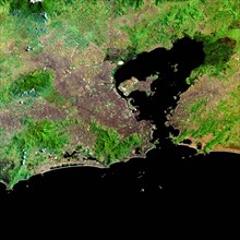 satellite image of Rio de Janeiro, Brazil 2000