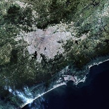 satellite image of Sao Paulo, Brazil 2002