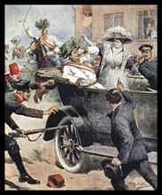 Arch Duke Franz Ferdinand and his wife, assassinated 28th June 1914