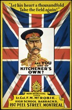 1914 Canadian World War I recruitment poster