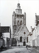 The Jerusalem Church (Jeruzalemkerk) in Bruges 1900