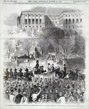 Portrait Abraham Lincoln's inauguration, March 1861