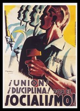 Spanish Civil War 1936-1939; Republican propaganda poster