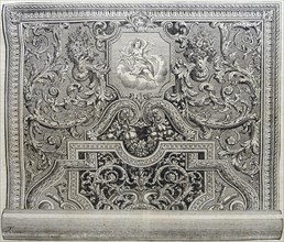 Engraving of a carpet manufactured at the Imperiale Des Gobelins