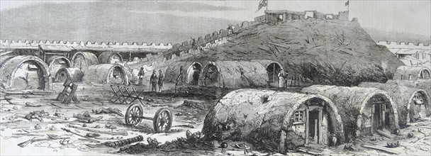 Engraving depicting the war in China
