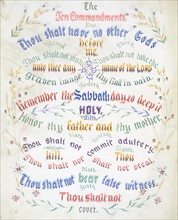 The Ten Commandments created by John Morgan Coaley