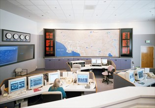 Photograph of the interior of Eagle Rock Control Centre