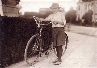 Photograph of a Drug Store delivery boy