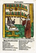 Illustration of an apothecary lesson