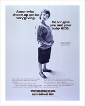 Public health poster about AIDS