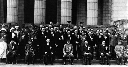 Photograph of the participants of the Greater East Asia Conference 1943