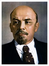 Colour portrait of Vladimir Ilyich Ulyanov