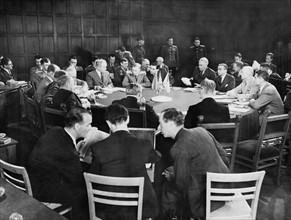 Photograph of Allied Foreign Ministers meeting at Schloss Cecilienhof 1945