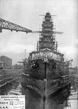 Photograph of a Japanese Navy Battleship 1931