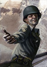 World War Two American Propaganda Poster
