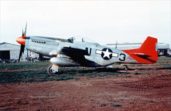 Colour photograph of a World War Two P-51D