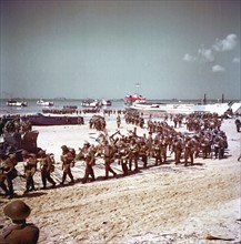 British soldiers at Juno Beach