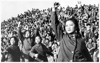 Chinese red guards during the cultural revolution