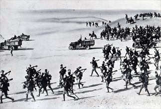 Eritrean soldiers fighting for Italy in the conquest of Ethiopia 1936