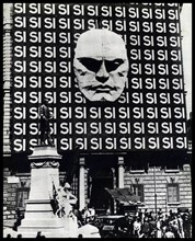 poster depicting Benito Mussolini (1883 â€ì 28 April 1945)