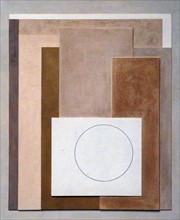 'Construction' 1945 painted wood relief by Ben Nicholson