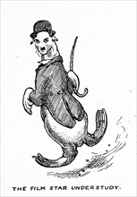 Charlie Chaplin; From a series of illustrations