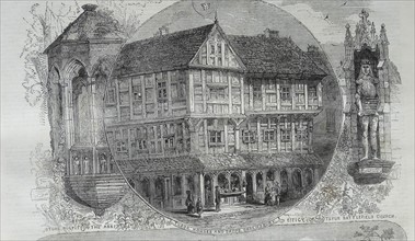 Tudor style buildings and shops