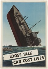 World War two poster 'Safety Security Loose Talk'