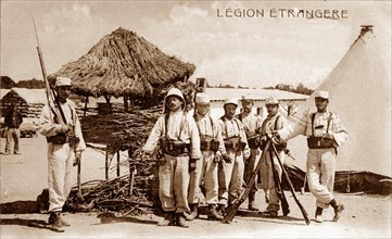 French Foreign legion soldiers in Algeria 1910